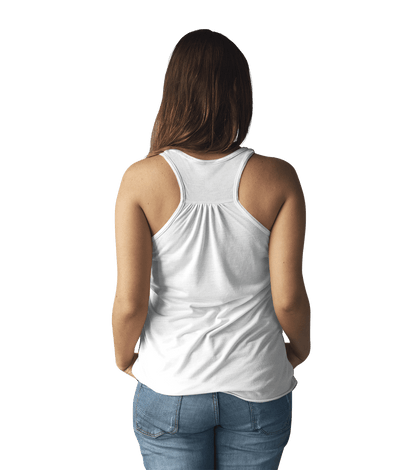 Hawaii Surfer Girl Heart Women's Flowy Racerback Tank Top - O'ahu Surf Company