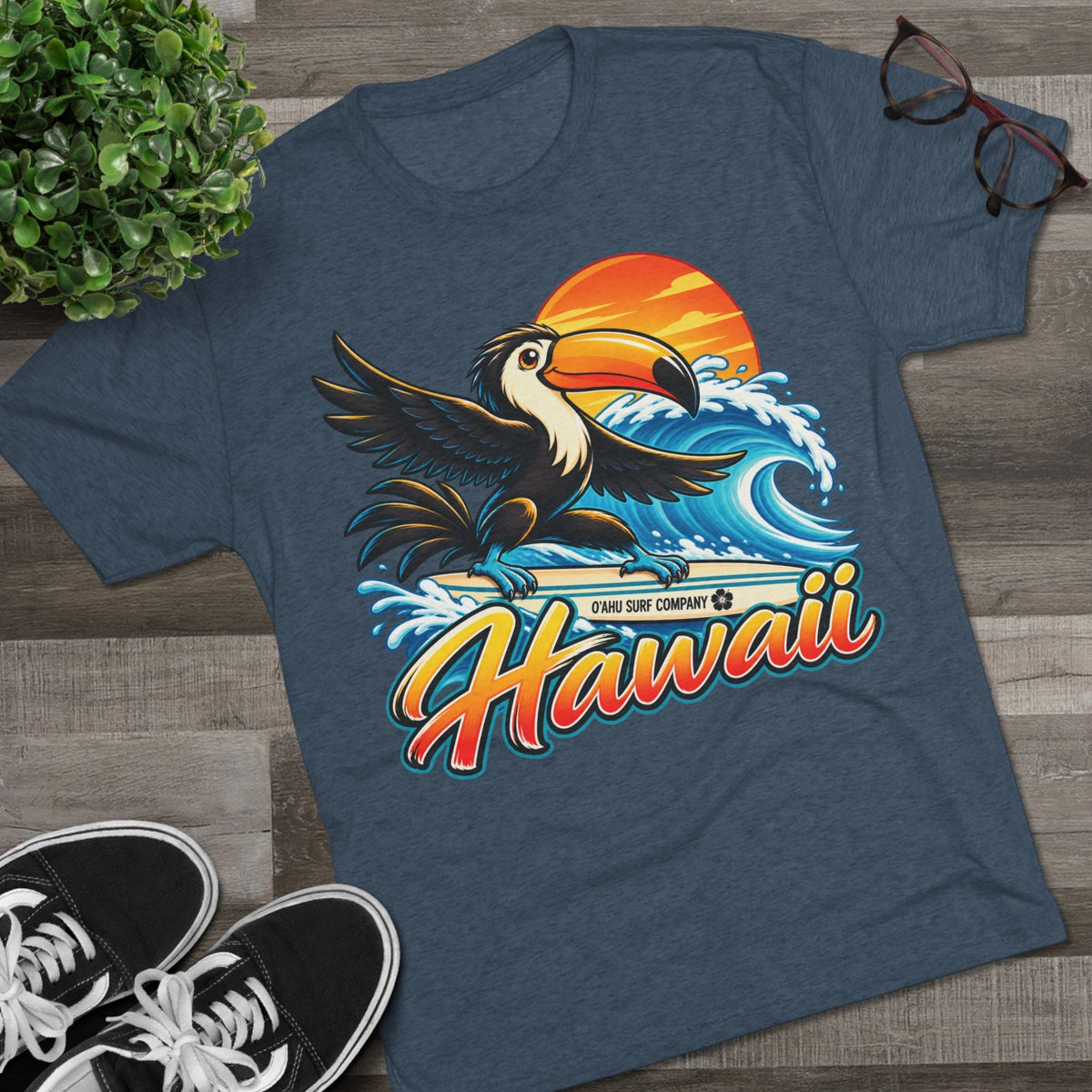 Hawaii Surfing Toucan T-Shirt - O'ahu Surf Company