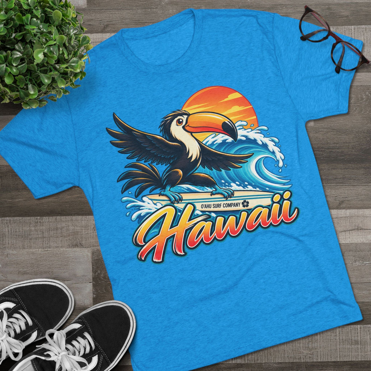Hawaii Surfing Toucan T-Shirt - O'ahu Surf Company