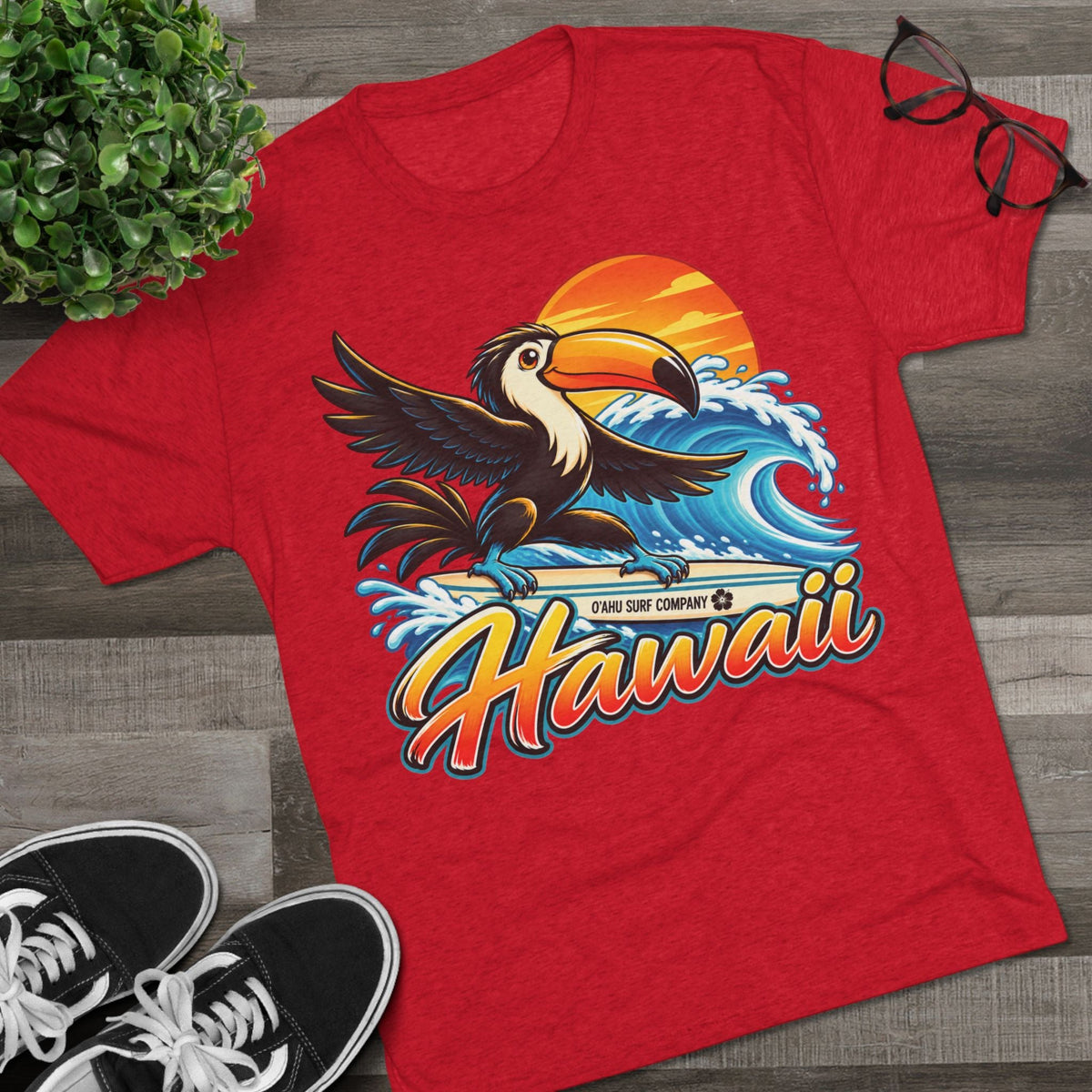 Hawaii Surfing Toucan T-Shirt - O'ahu Surf Company