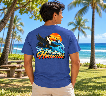 Hawaii Surfing Toucan T-Shirt - O'ahu Surf Company