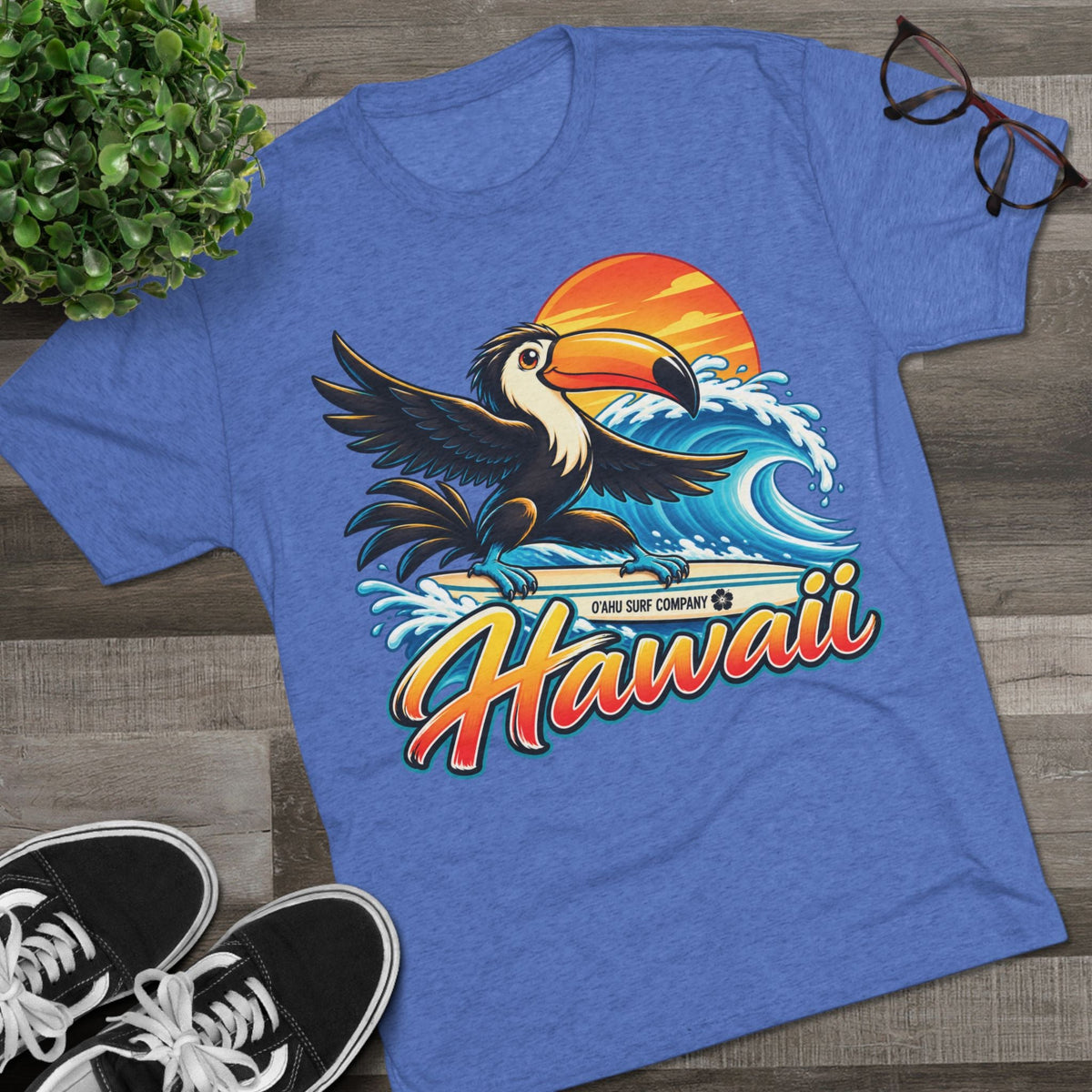 Hawaii Surfing Toucan T-Shirt - O'ahu Surf Company