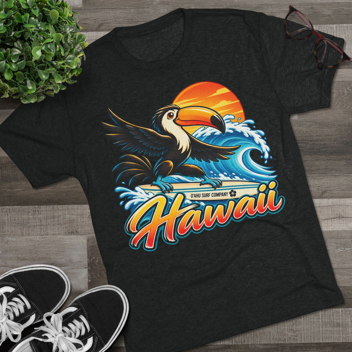 Hawaii Surfing Toucan T-Shirt - O'ahu Surf Company