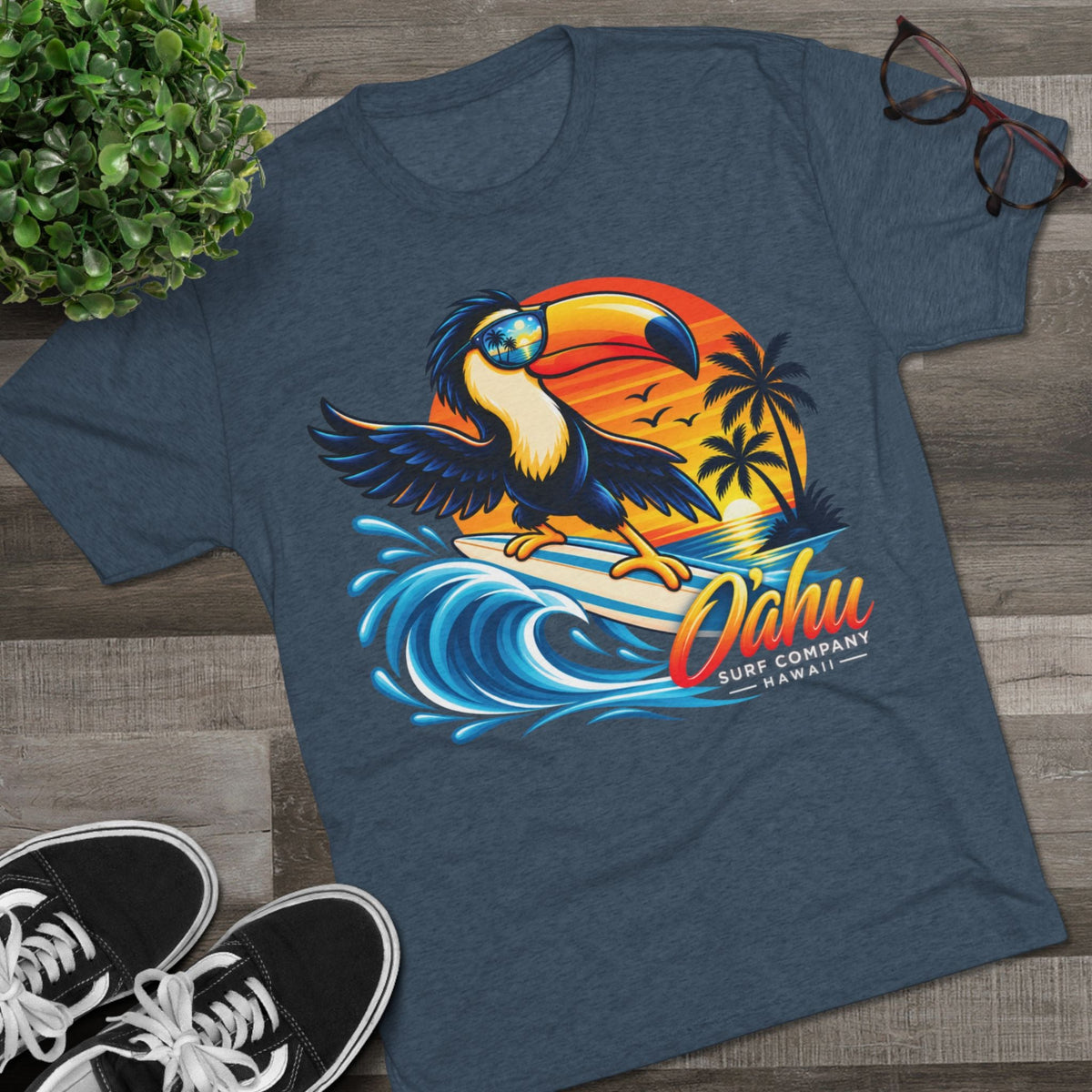 Hawaii Surfing Toucan Unisex T-Shirt - O'ahu Surf Company