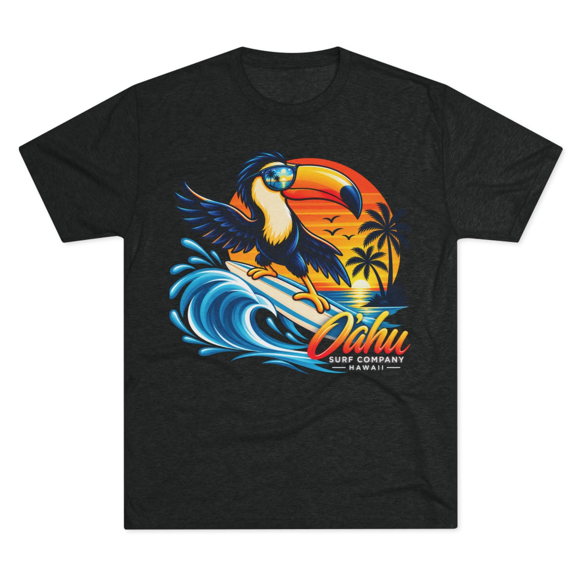 Hawaii Surfing Toucan Unisex T-Shirt - O'ahu Surf Company