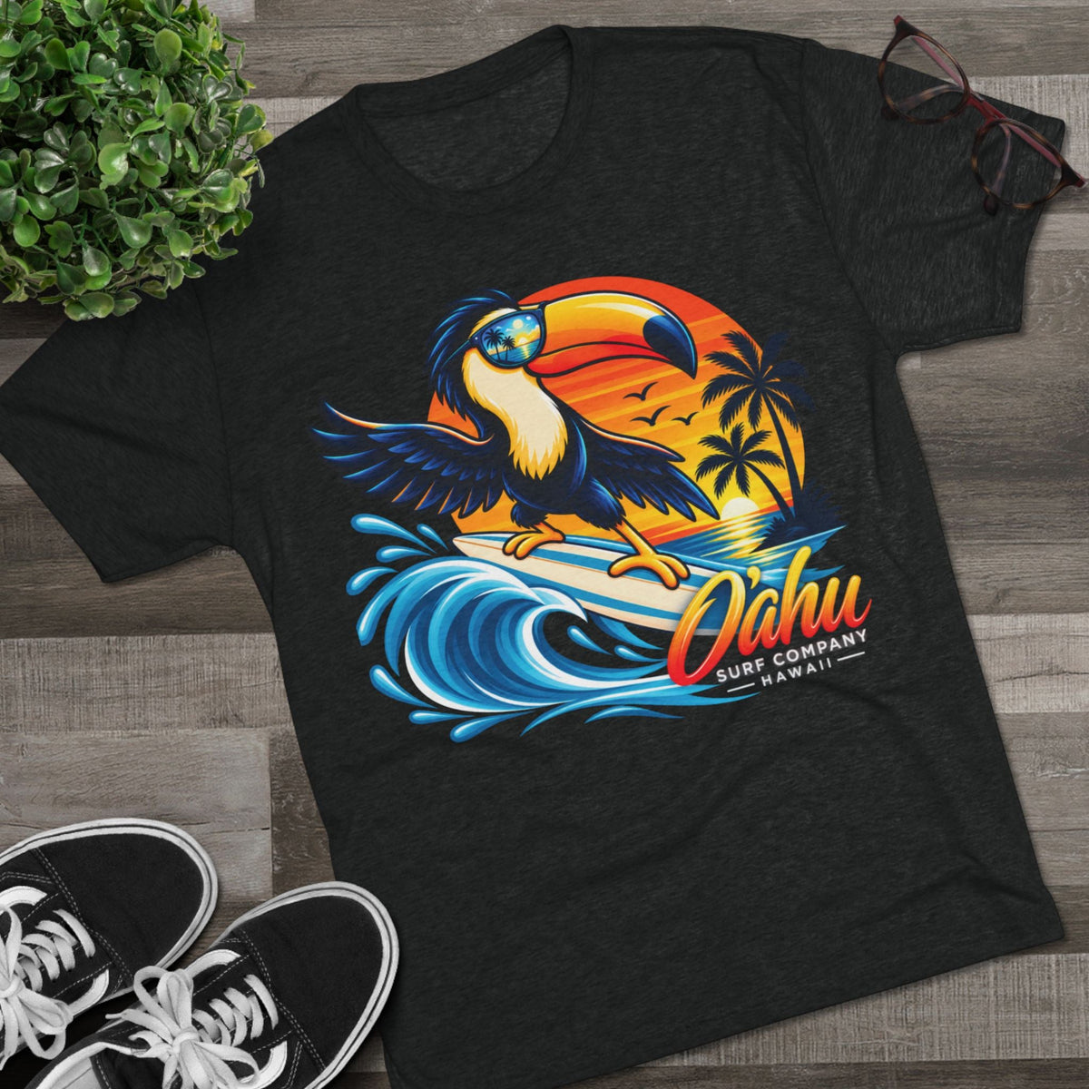 Hawaii Surfing Toucan Unisex T-Shirt - O'ahu Surf Company