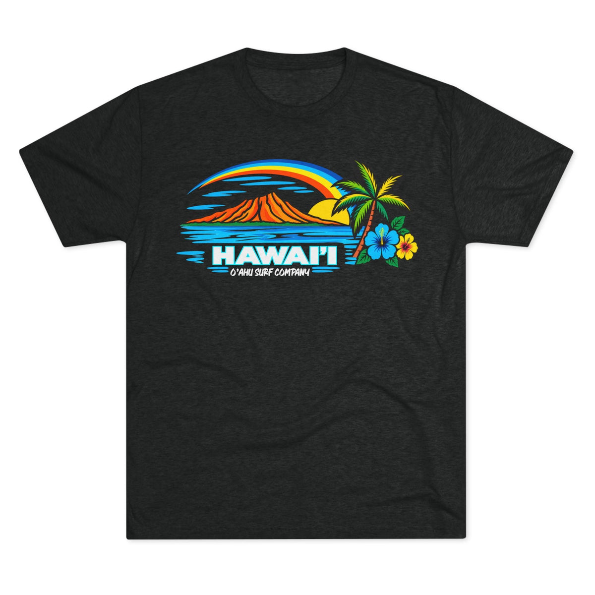 Hawaii Tropical Sunset T-Shirt - O'ahu Surf Company