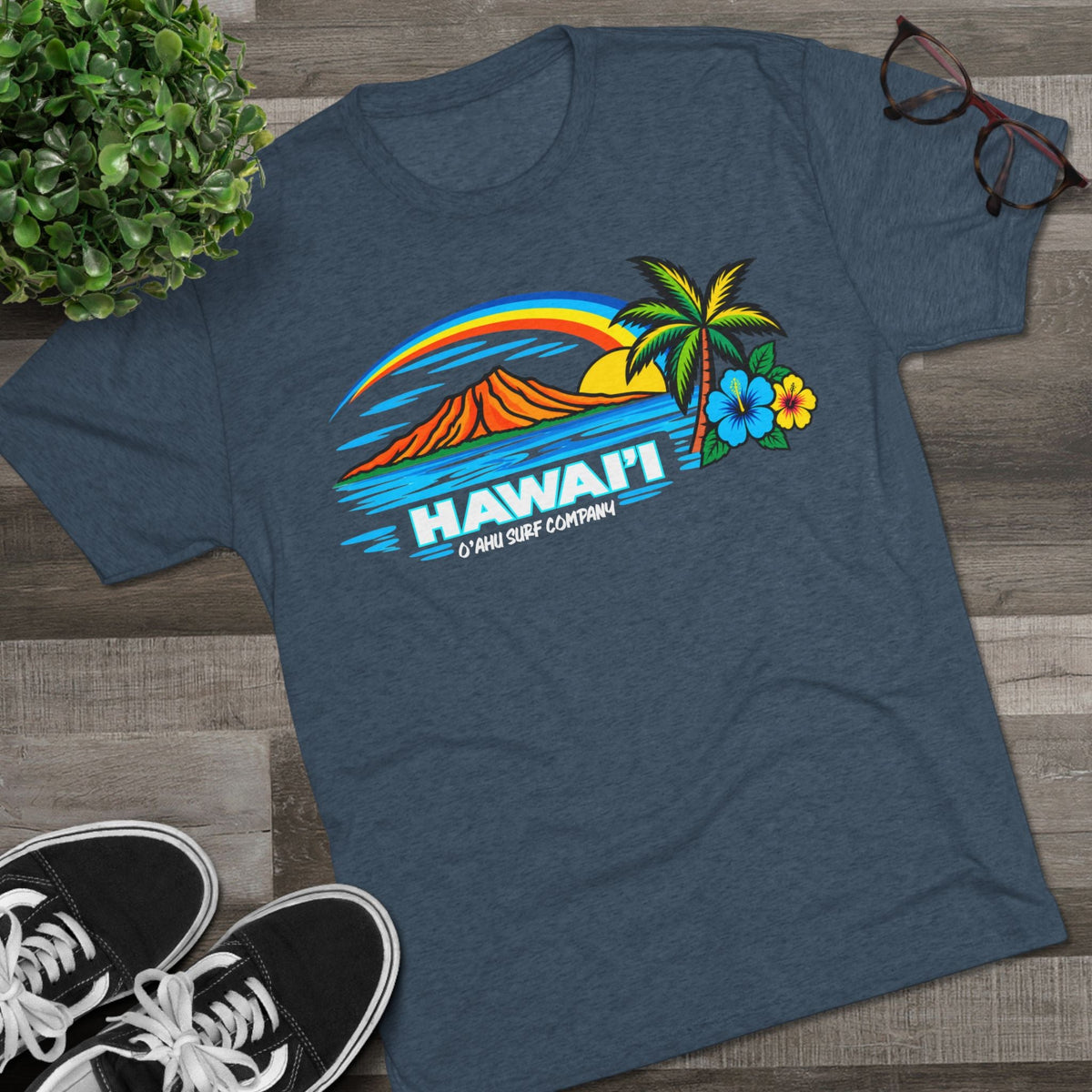 Hawaii Tropical Sunset T-Shirt - O'ahu Surf Company