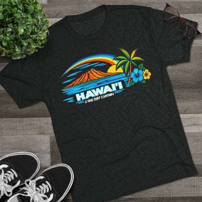 Hawaii Tropical Sunset T-Shirt - O'ahu Surf Company