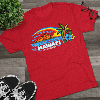 Hawaii Tropical Sunset T-Shirt - O'ahu Surf Company