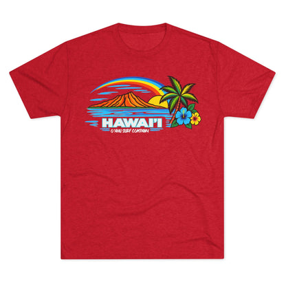 Hawaii Tropical Sunset T-Shirt - O'ahu Surf Company