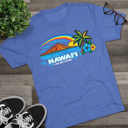 Hawaii Tropical Sunset T-Shirt - O'ahu Surf Company