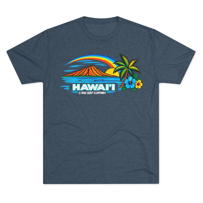Hawaii Tropical Sunset T-Shirt - O'ahu Surf Company