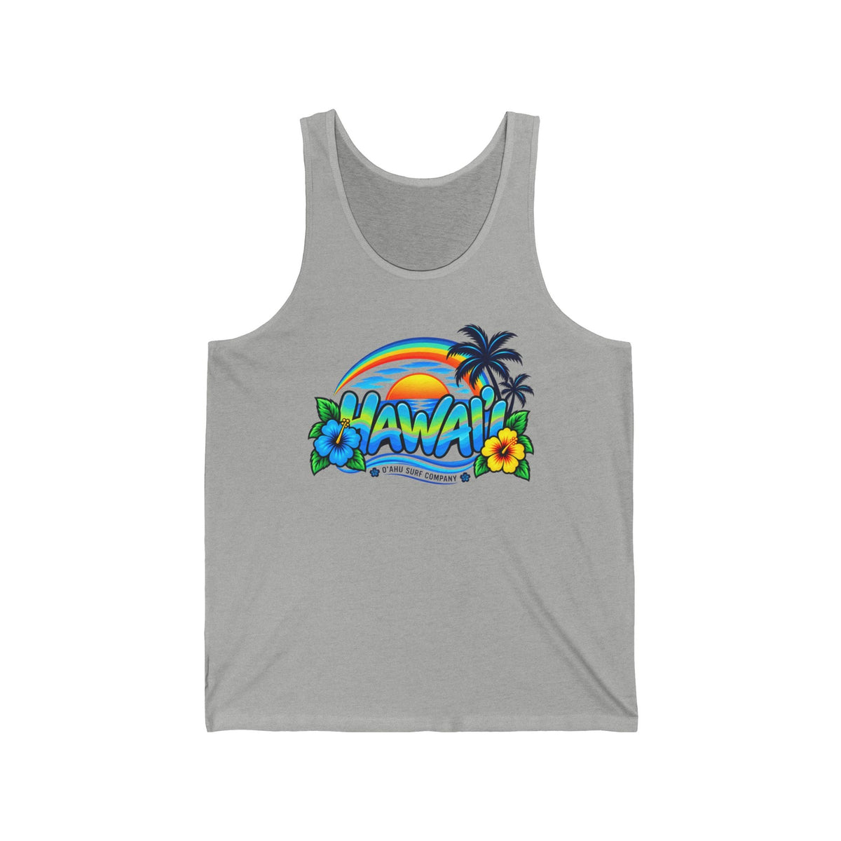 Hawaii Tropical Sunset Tank Top – Oahu Beach & Surf Shirt - O'ahu Surf Company