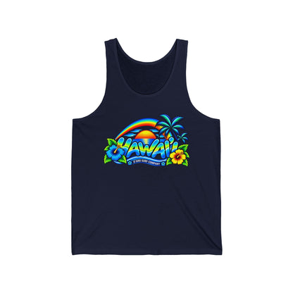 Hawaii Tropical Sunset Tank Top – Oahu Beach & Surf Shirt - O'ahu Surf Company