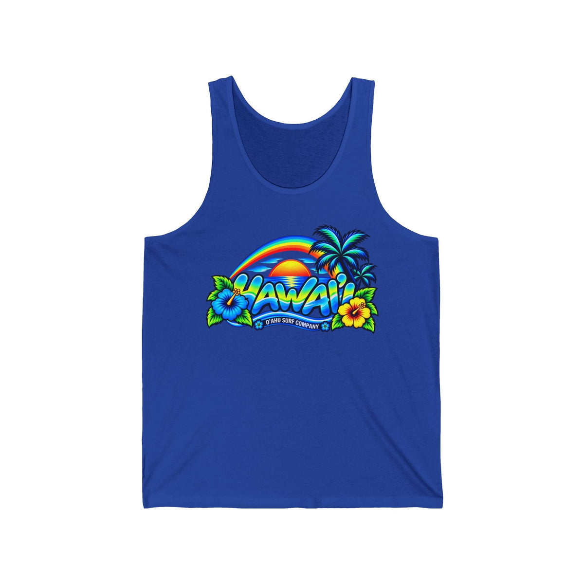 Hawaii Tropical Sunset Tank Top – Oahu Beach & Surf Shirt - O'ahu Surf Company