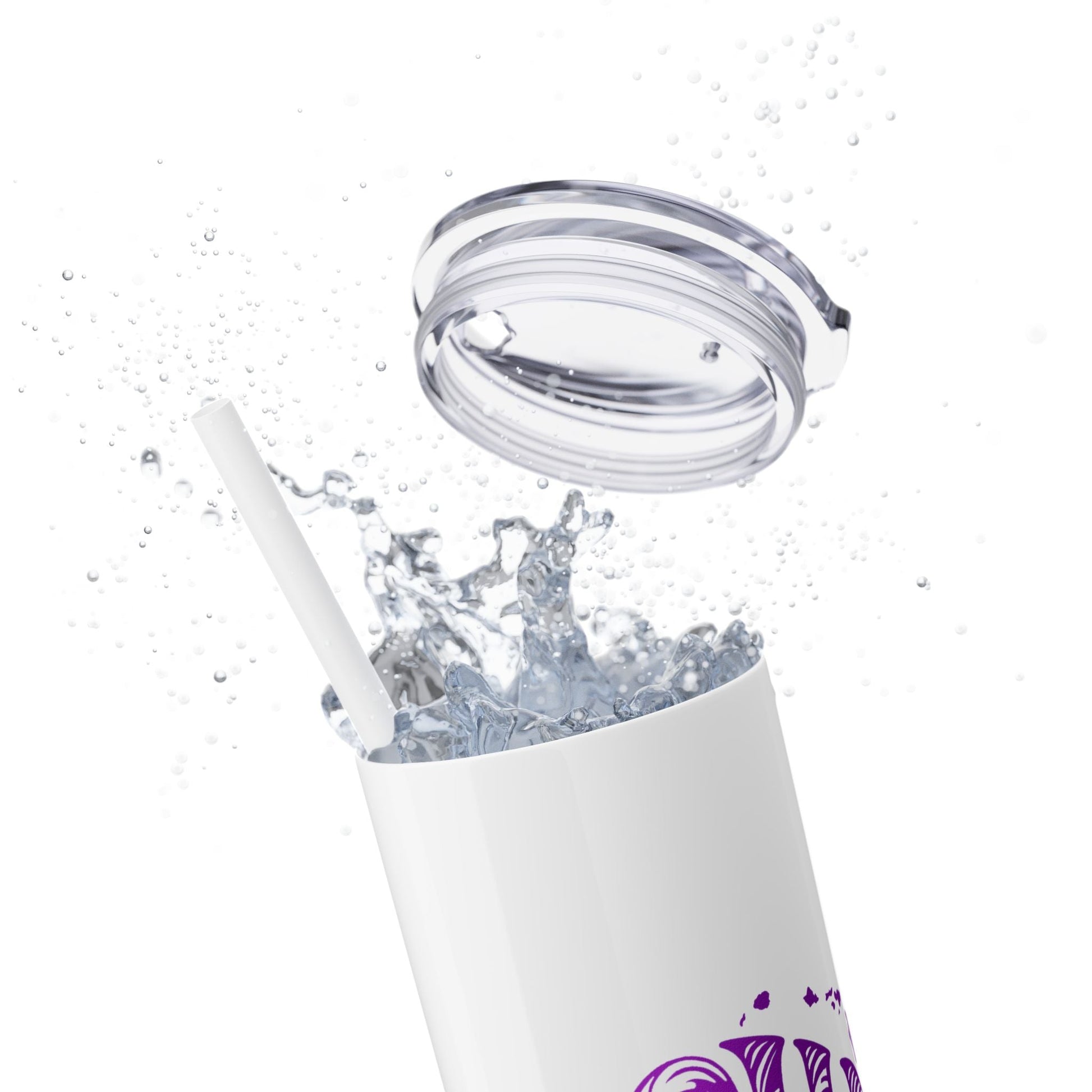 Hawaii Wave Skinny Tumbler with Straw 20oz - O'ahu Surf Company