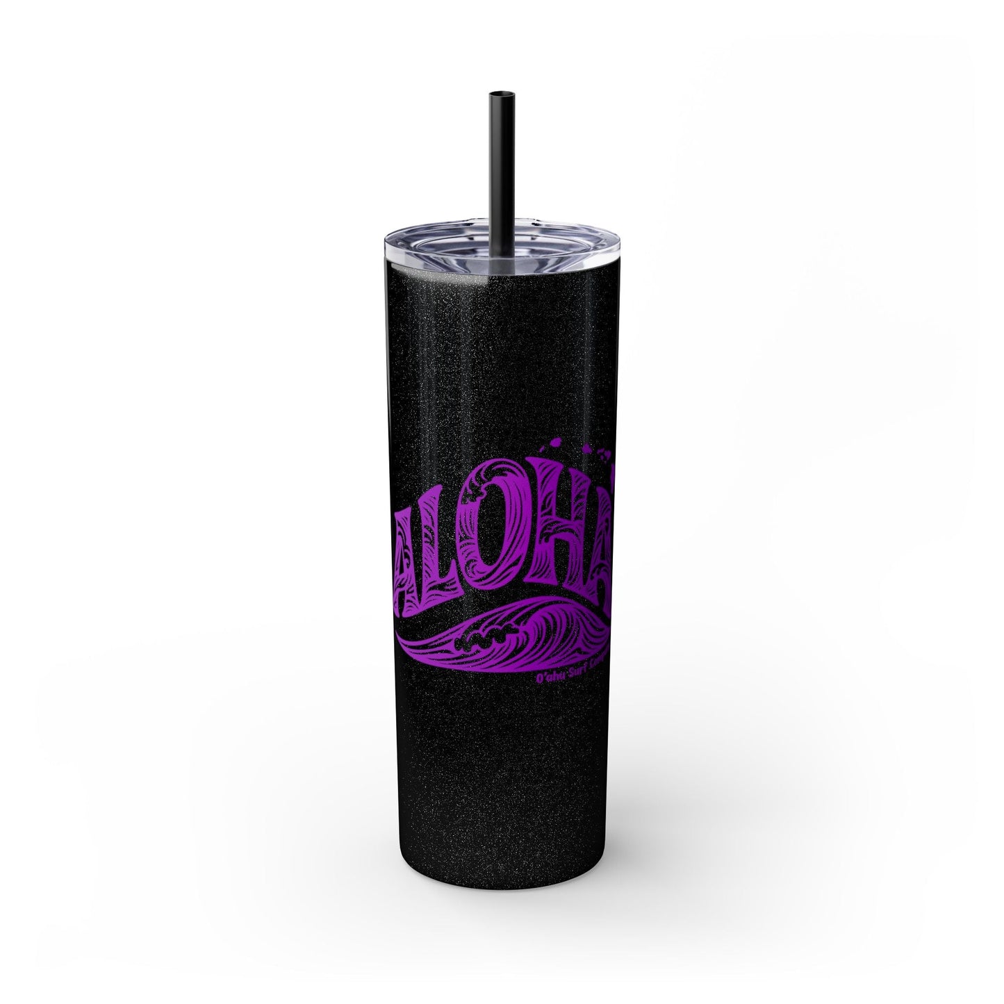 Hawaii Wave Skinny Tumbler with Straw 20oz - O'ahu Surf Company