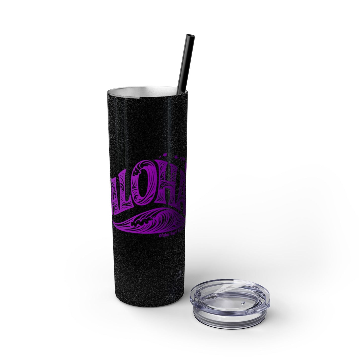 Hawaii Wave Skinny Tumbler with Straw 20oz - O'ahu Surf Company
