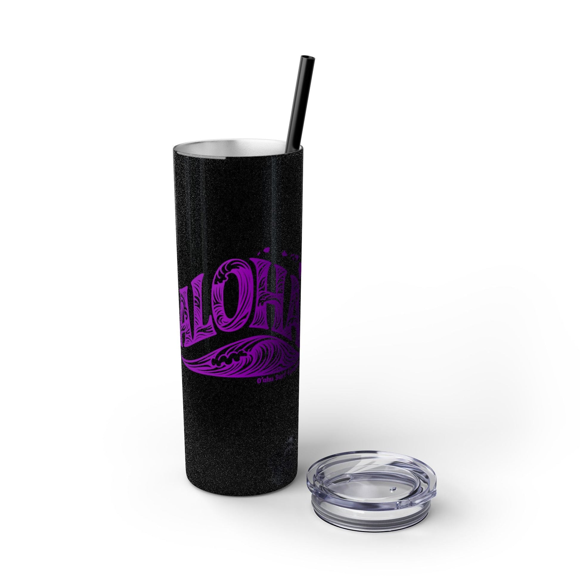 Hawaii Wave Skinny Tumbler with Straw 20oz - O'ahu Surf Company