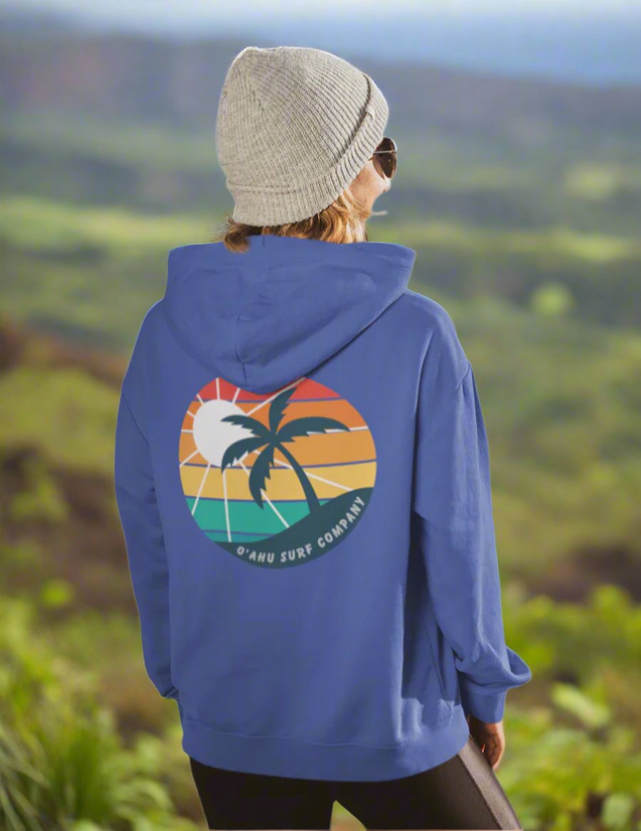 Hawaiian Island Rainbow Colors Women's Unisex Hoodie Sweatshirt - O'ahu Surf Company