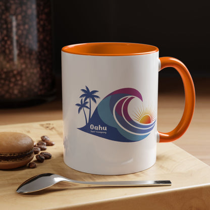Hawaiian Island Style Coffee Mug 11oz Beach House Decor Tropical Island Theme Cup - O'ahu Surf Company