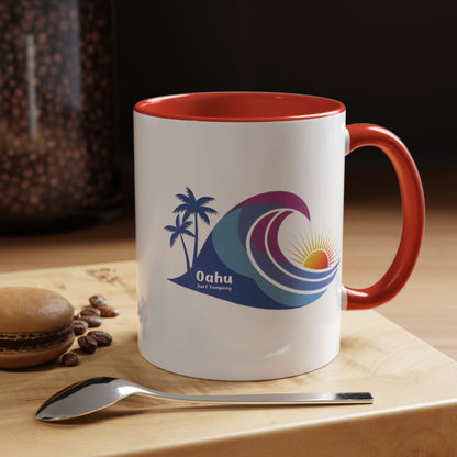 Hawaiian Island Style Coffee Mug 11oz Beach House Decor Tropical Island Theme Cup - O'ahu Surf Company
