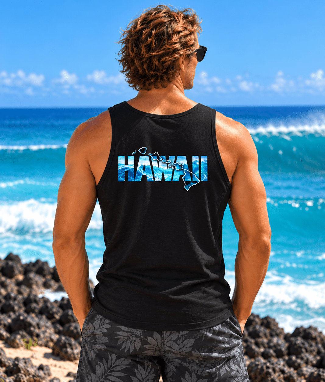 Hawaiian Islands Men's Tank Top - O'ahu Surf Company