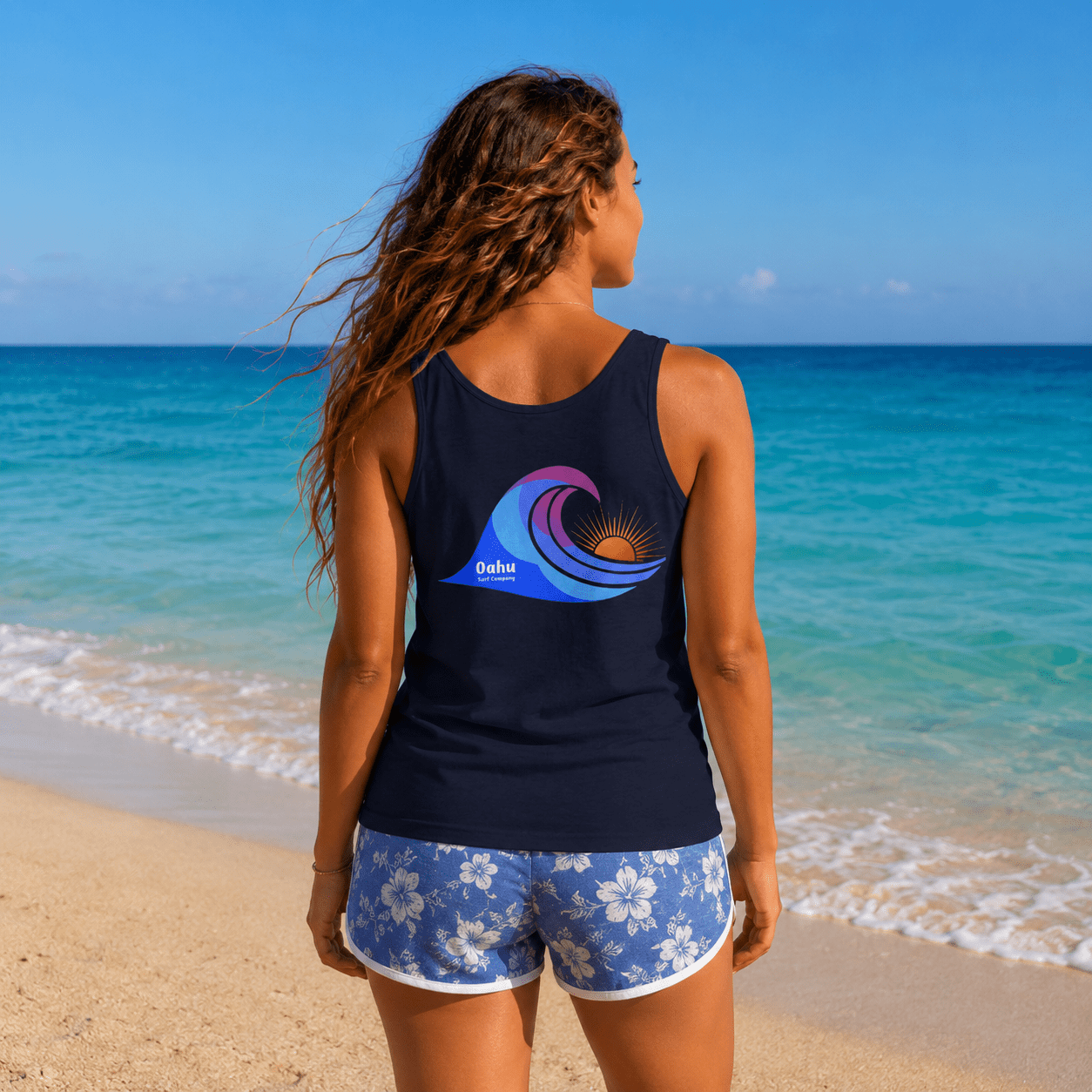 Hawaiian Ocean Wave Unisex Tank Top - O'ahu Surf Company