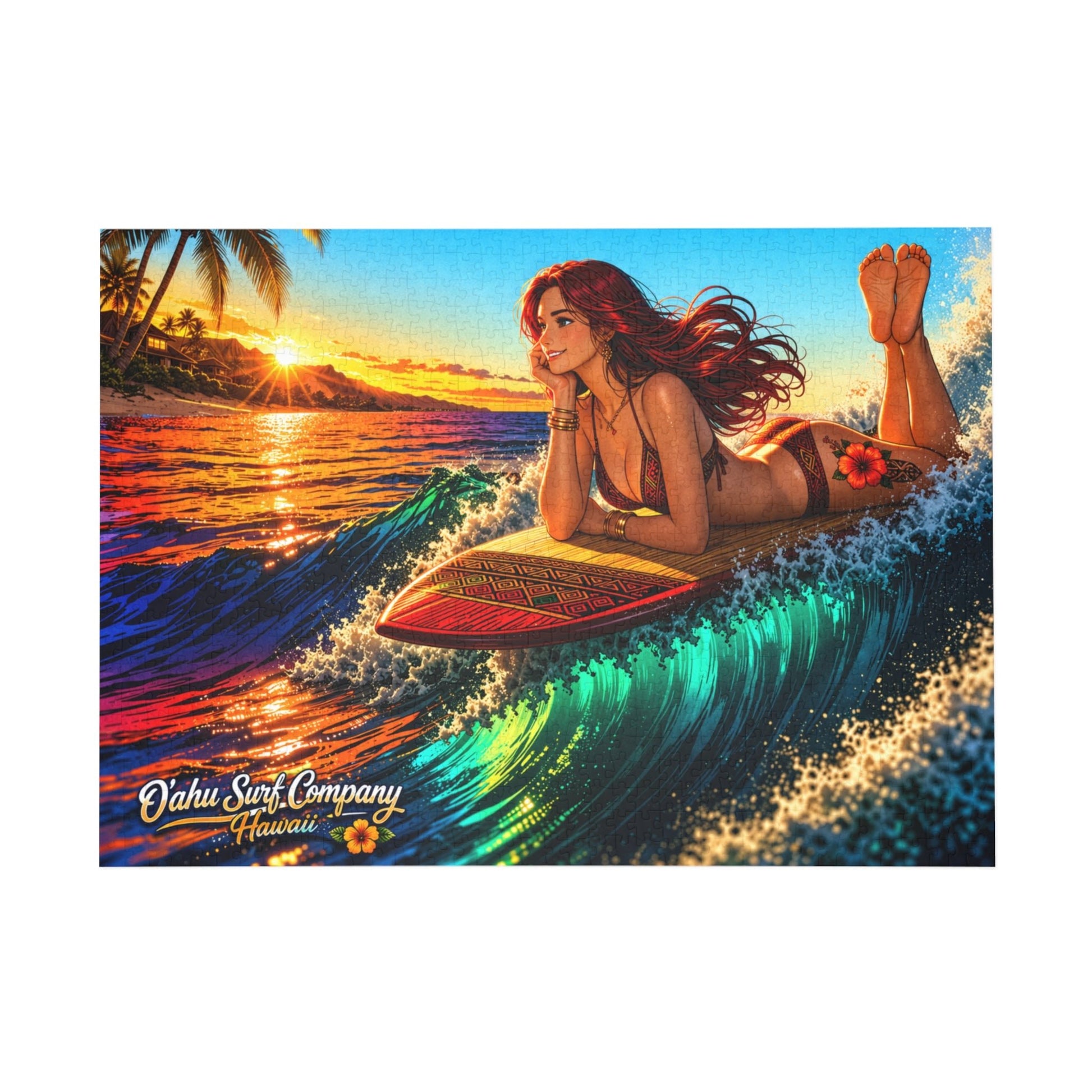 Hawaiian Surf Dream Puzzle (500, 1000 - Piece) - O'ahu Surf Company