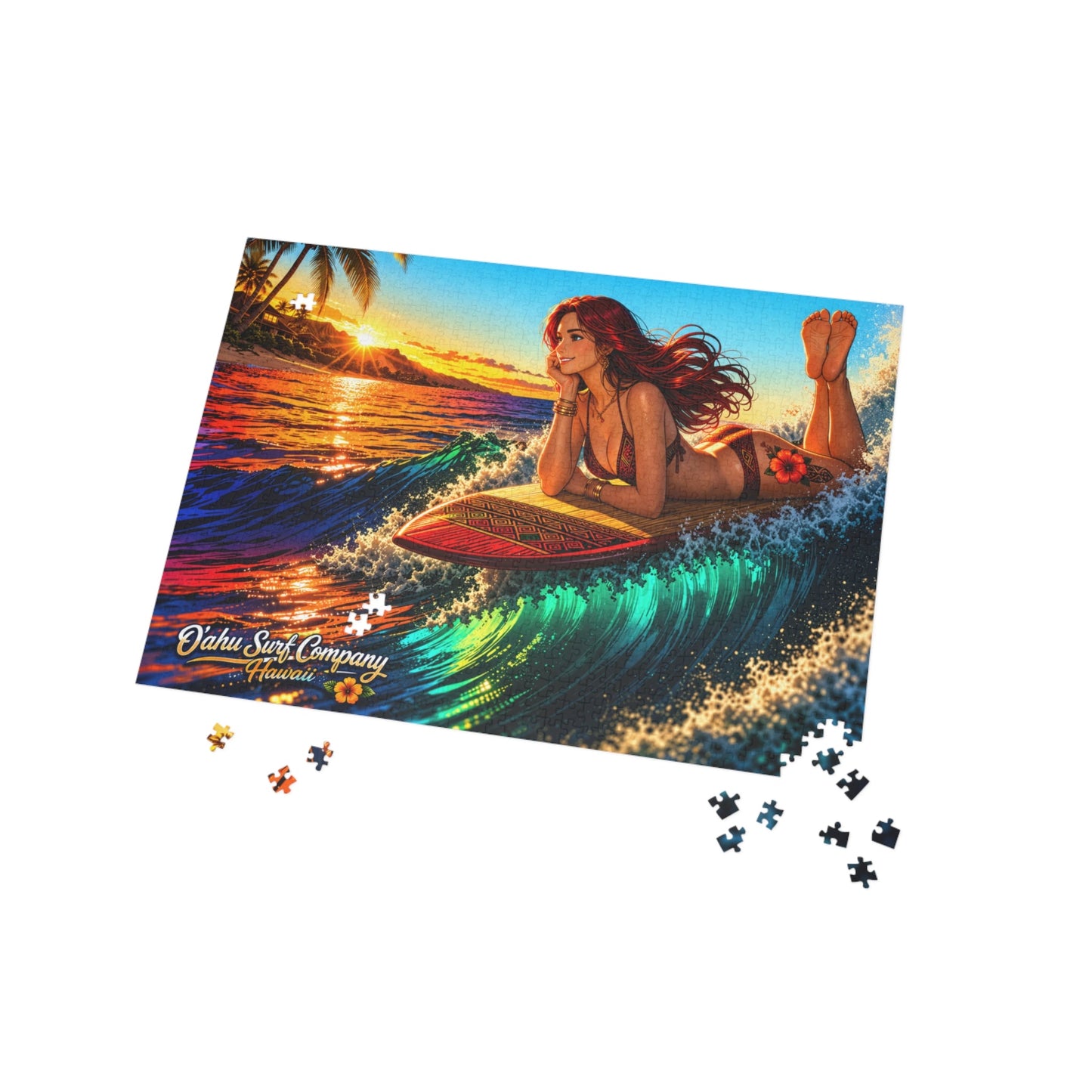 Hawaiian Surf Dream Puzzle (500, 1000 - Piece) - O'ahu Surf Company