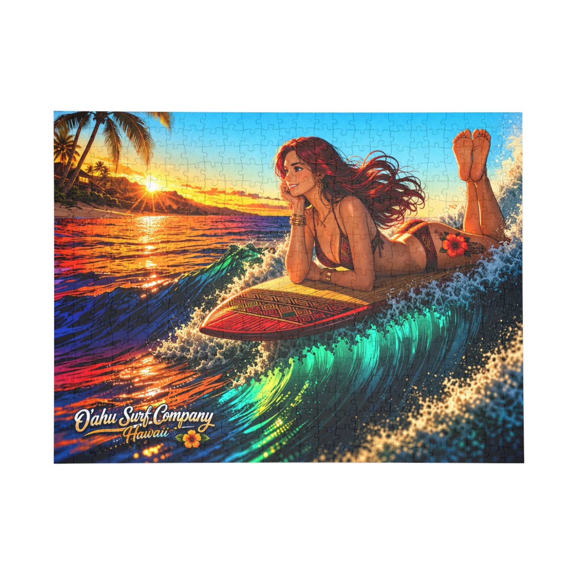 Hawaiian Surf Dream Puzzle (500, 1000 - Piece) - O'ahu Surf Company