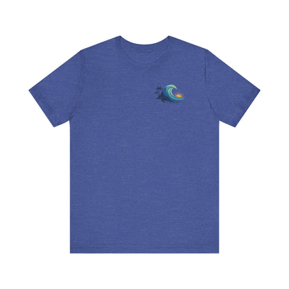 Hawaiian Turtle Ocean Wave Men’s Graphic Tee - O'ahu Surf Company
