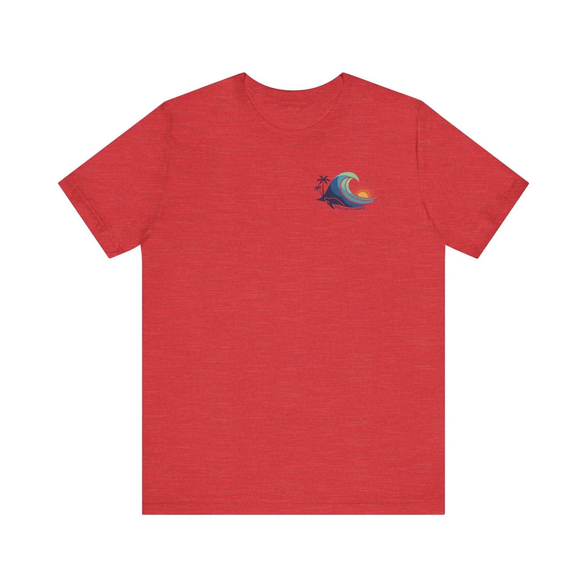 Hawaiian Turtle Ocean Wave Men’s Graphic Tee - O'ahu Surf Company