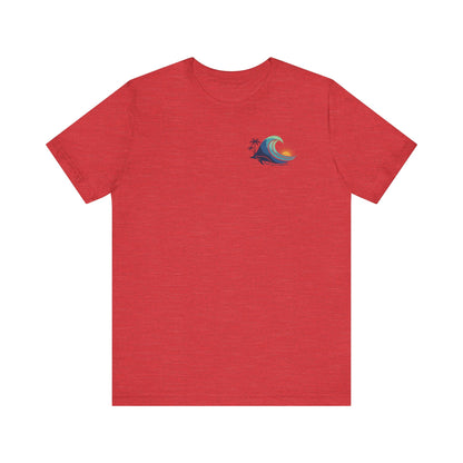 Hawaiian Turtle Ocean Wave Men’s Graphic Tee - O'ahu Surf Company