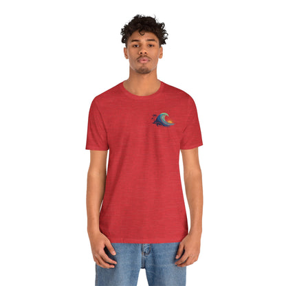 Hawaiian Turtle Ocean Wave Men’s Graphic Tee - O'ahu Surf Company