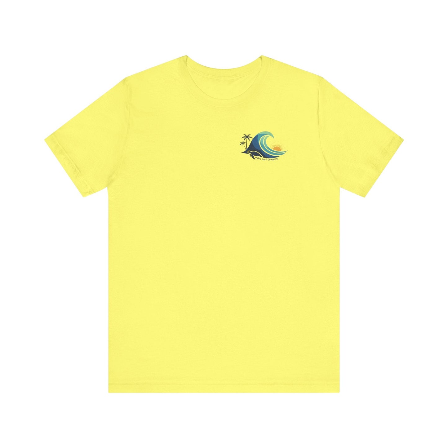 Hawaiian Turtle Ocean Wave Men’s Graphic Tee - O'ahu Surf Company
