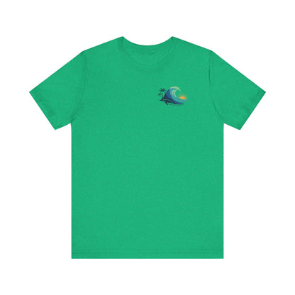 Hawaiian Turtle Ocean Wave Men’s Graphic Tee - O'ahu Surf Company