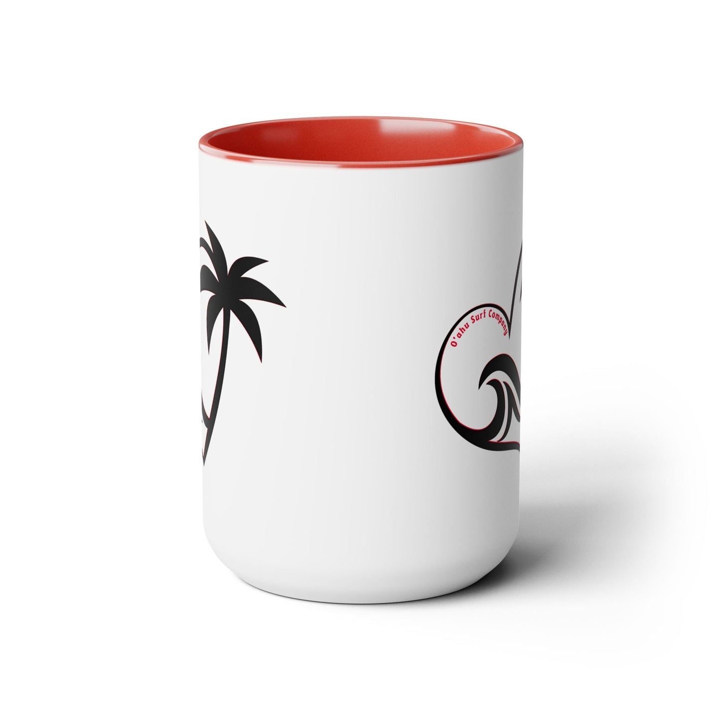 Heart Wave Hawaii Two - Tone Coffee Mug 15oz - O'ahu Surf Company