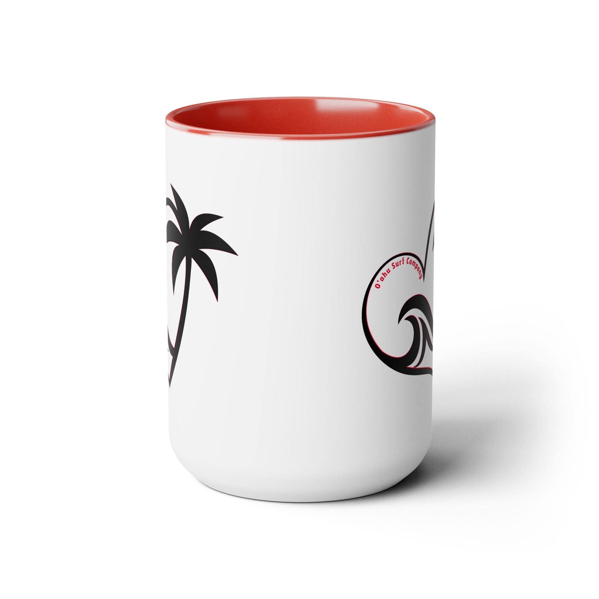 Heart Wave Hawaii Two - Tone Coffee Mug 15oz - O'ahu Surf Company