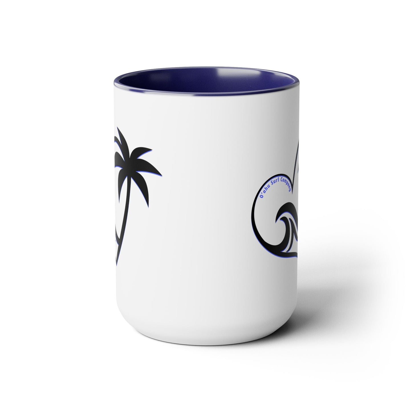 Heart Wave Hawaii Two - Tone Coffee Mug 15oz - O'ahu Surf Company
