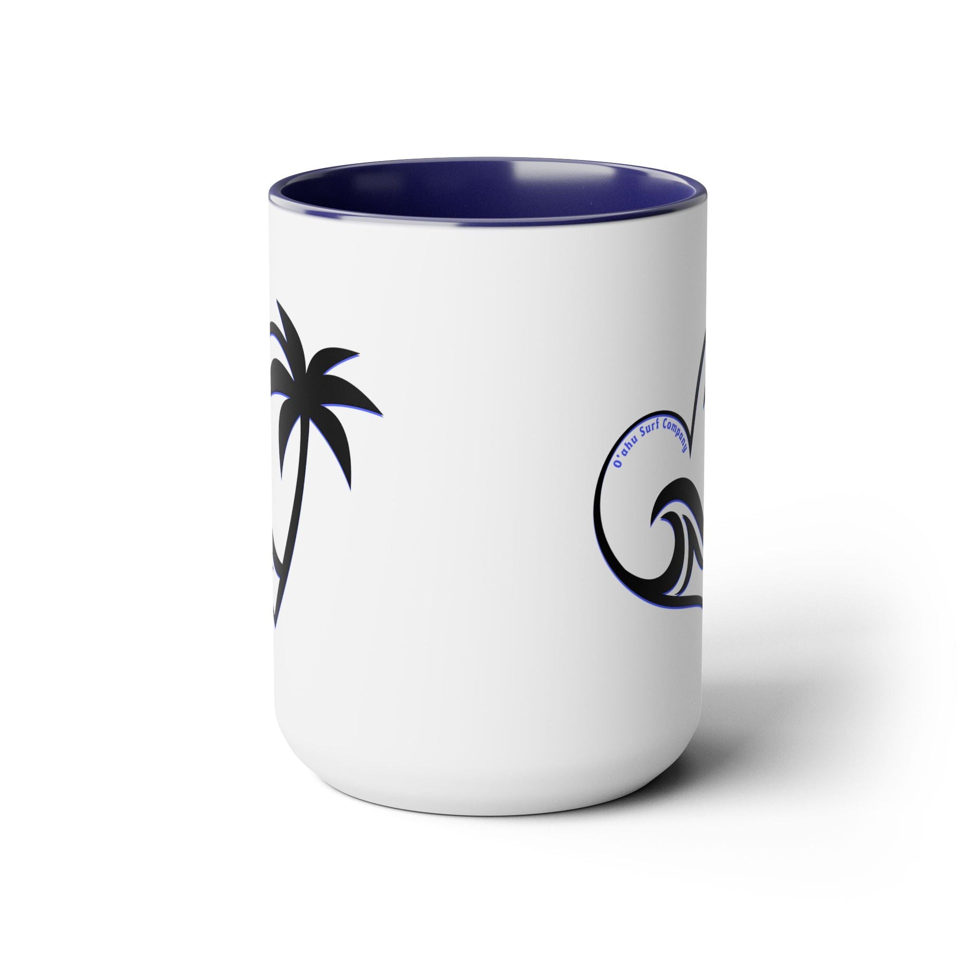 Heart Wave Hawaii Two - Tone Coffee Mug 15oz - O'ahu Surf Company