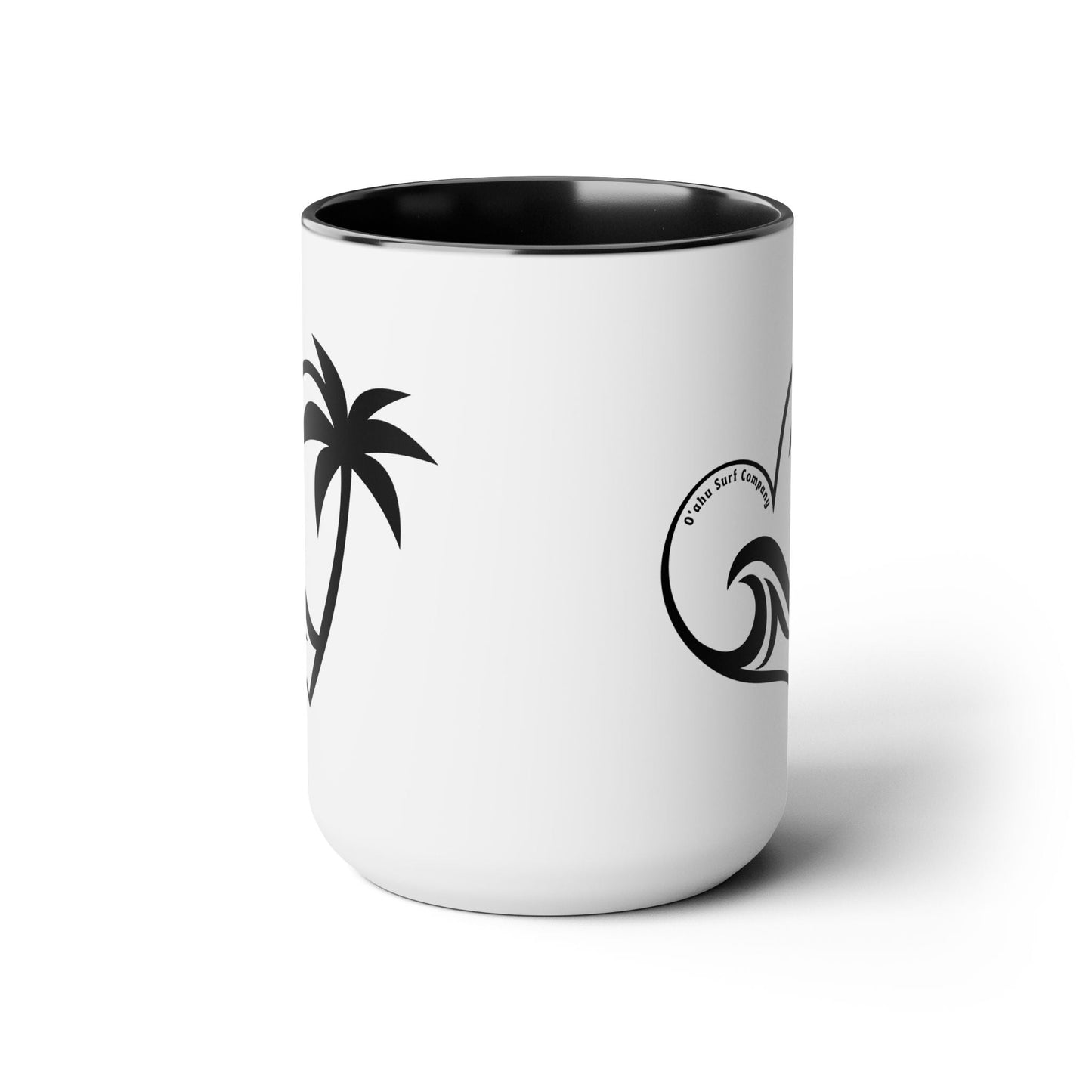 Heart Wave Hawaii Two - Tone Coffee Mug 15oz - O'ahu Surf Company