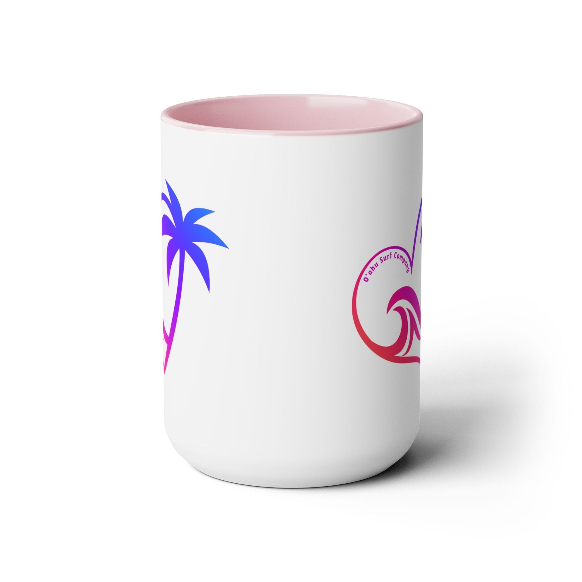 Heart Wave Hawaii Two - Tone Coffee Mug 15oz - O'ahu Surf Company