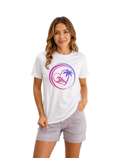 Heart Wave Rainbow Oahu Surf Tee - O'ahu Surf Company