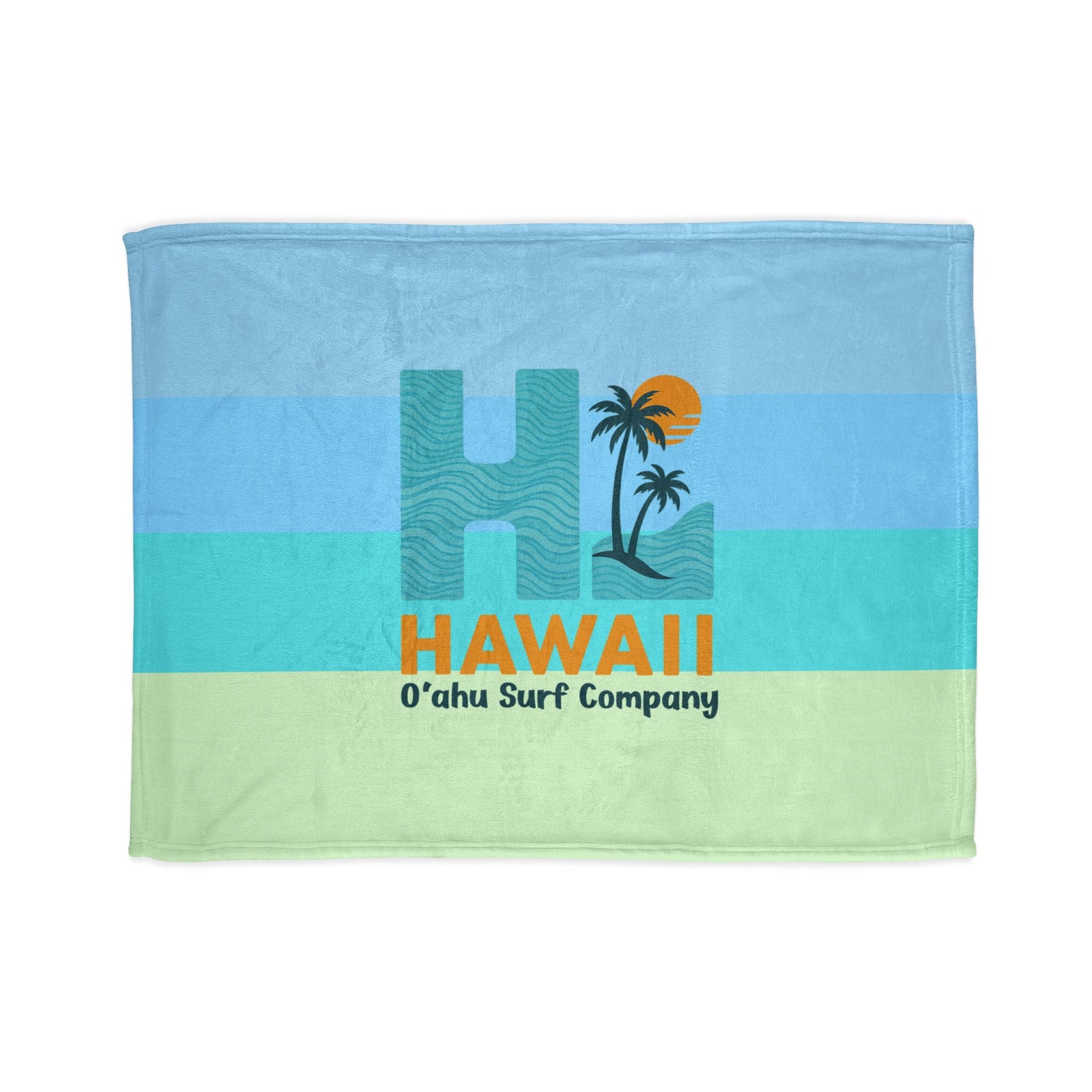 HI Hawaii Island Style Throw Blanket Super Soft Fleece - O'ahu Surf Company