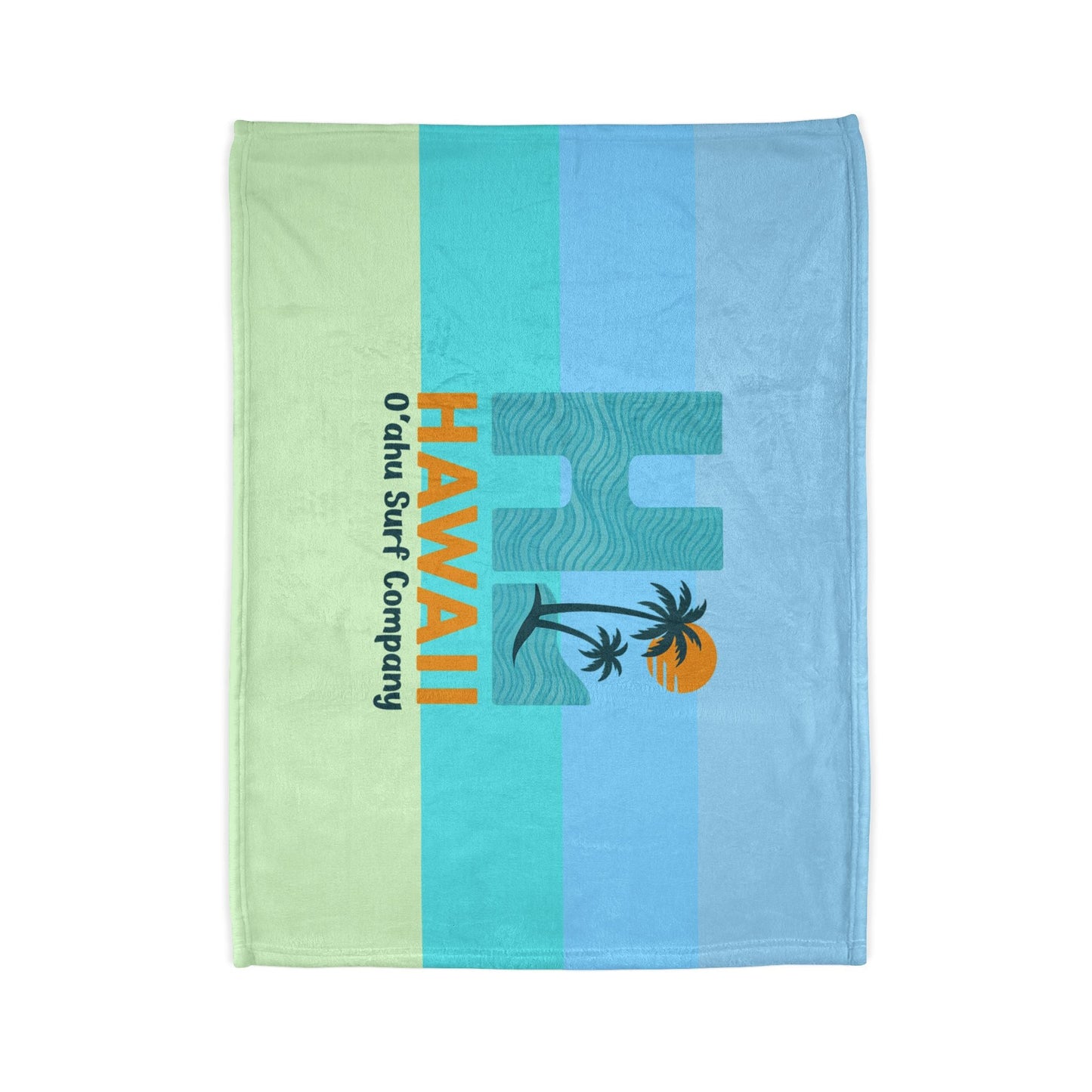 HI Hawaii Island Style Throw Blanket Super Soft Fleece - O'ahu Surf Company
