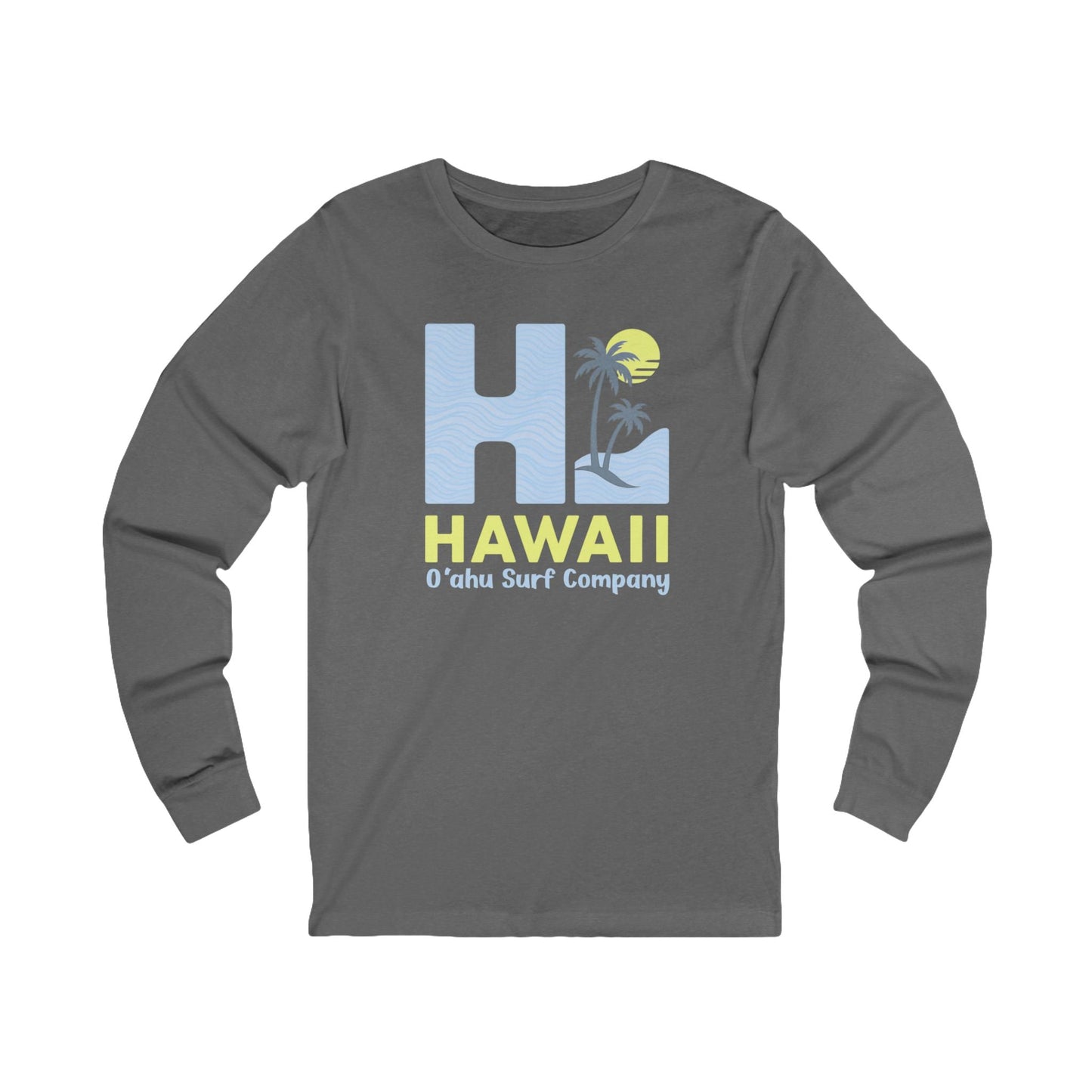 HI Hawaii Long Sleeve Graphic Tee - O'ahu Surf Company