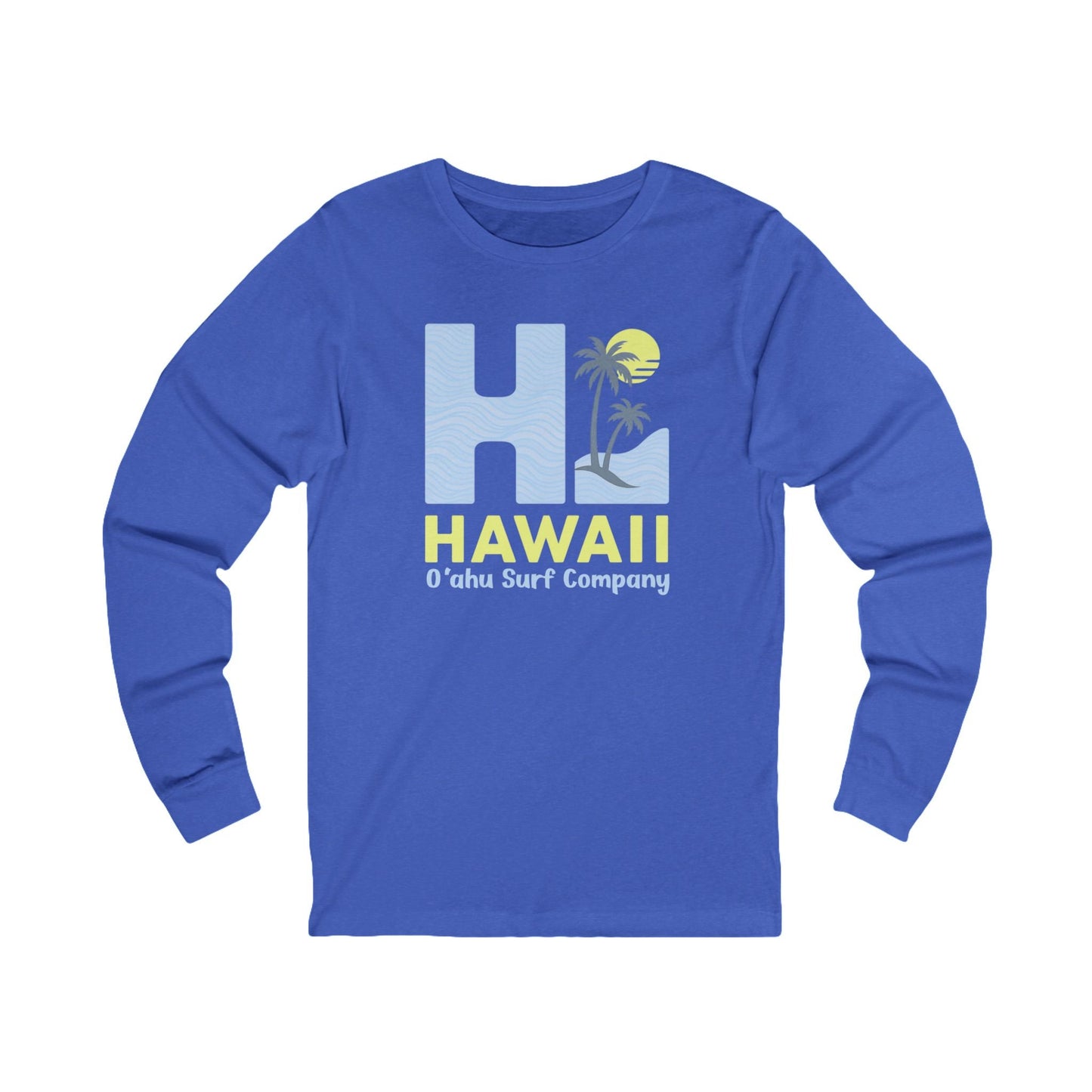 HI Hawaii Long Sleeve Graphic Tee - O'ahu Surf Company