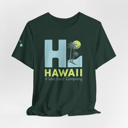 HI Hawaii Mens Island Style Tee - O'ahu Surf Company